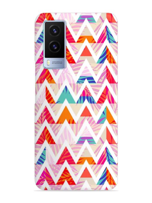 Abstract Triangle Background Snap Case for Vivo V21E (5G) Zapvi