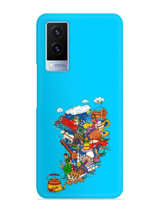 Vector Design Indian Snap Case for Vivo V21E (5G) Zapvi