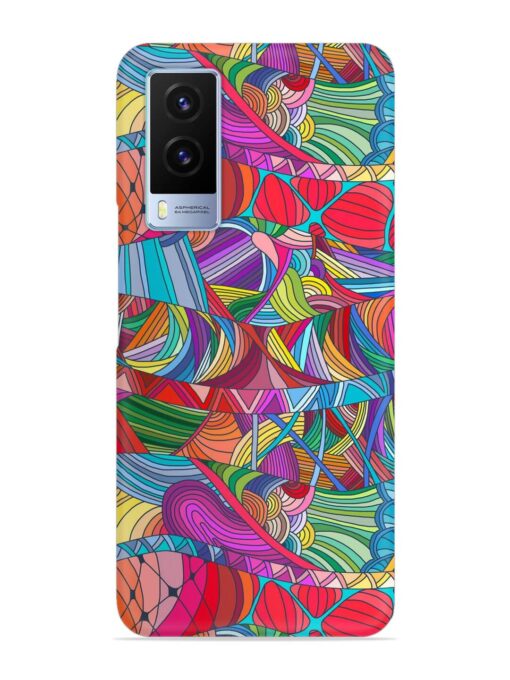 Seamless Patterns Hand Drawn Snap Case for Vivo V21E (5G) Zapvi