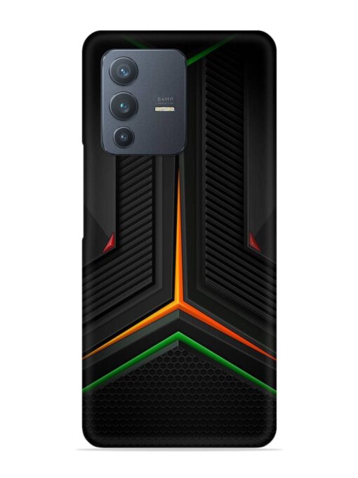 Orange Triangle Light Snap Case for Vivo V23 (5G) Zapvi