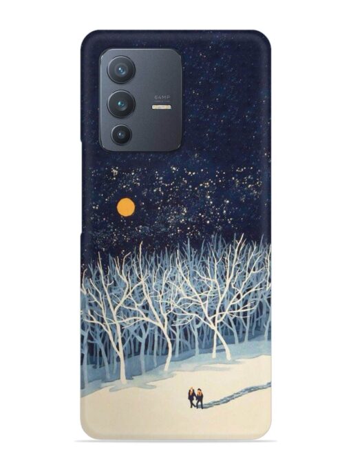 Full Moon Snowshoe Tour Snap Case for Vivo V23 (5G)