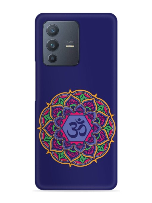 Om Mandala Art Blue Snap Case for Vivo V23 (5G) Zapvi