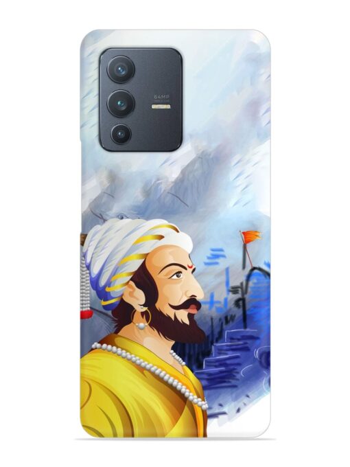 Shivaji Maharaj Color Paint Art Snap Case for Vivo V23 (5G)