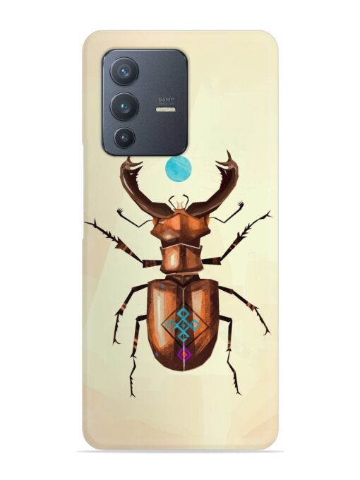 Stag Beetle Vector Snap Case for Vivo V23 (5G) Zapvi