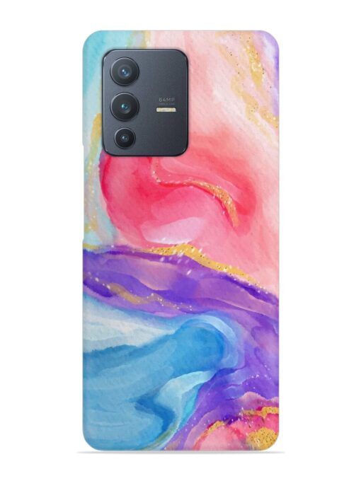 Watercolor Gradient Snap Case for Vivo V23 (5G) Zapvi