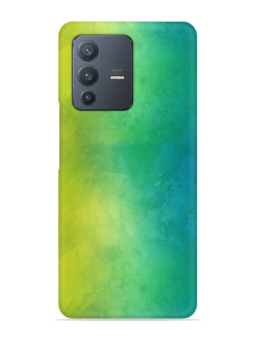 Yellow Green Gradient Snap Case for Vivo V23 (5G) Zapvi