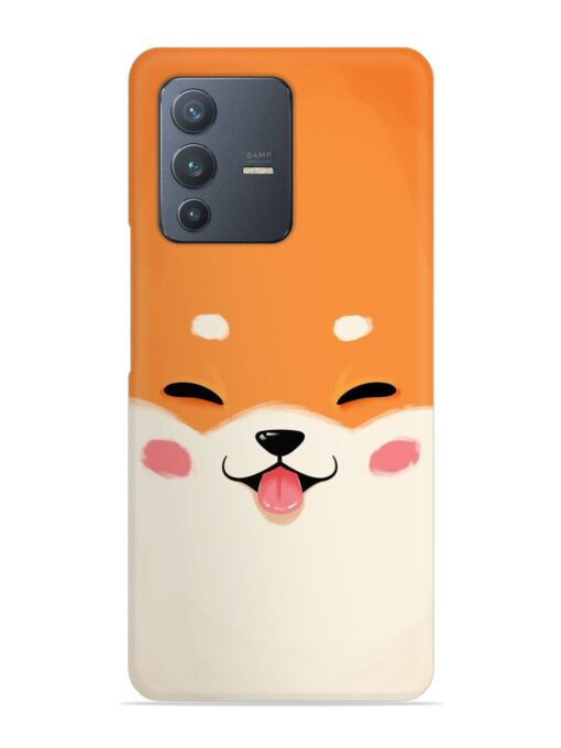 Happy Cat Art Snap Case for Vivo V23 (5G) Zapvi