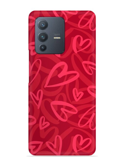 Seamless Romantic Pattern Snap Case for Vivo V23 (5G) Zapvi