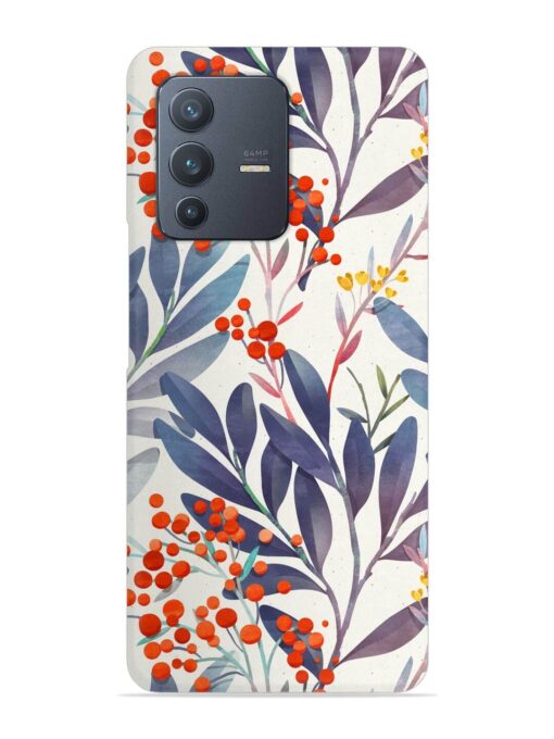 Seamless Floral Pattern Snap Case for Vivo V23 (5G) Zapvi