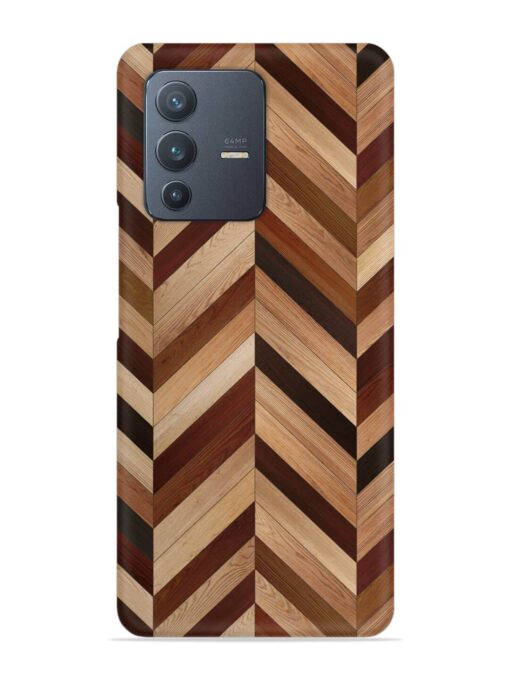 Seamless Wood Parquet Snap Case for Vivo V23 (5G)