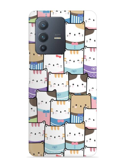 Cute Adorable Cat Snap Case for Vivo V23 (5G) Zapvi