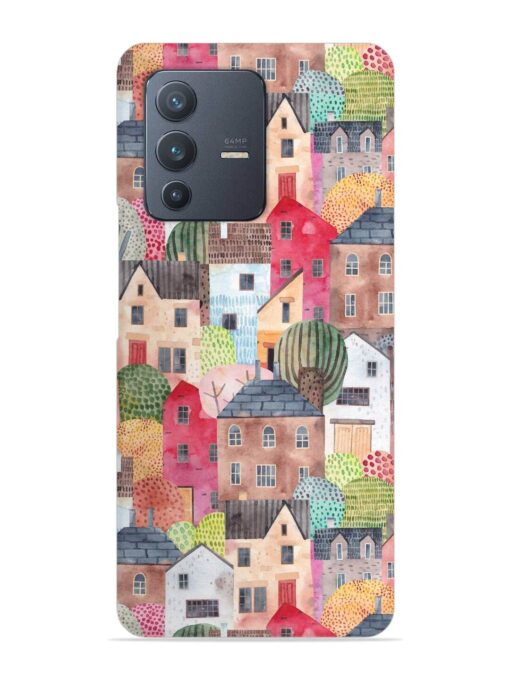 Abstract Seamless Pattern Snap Case for Vivo V23 (5G) Zapvi