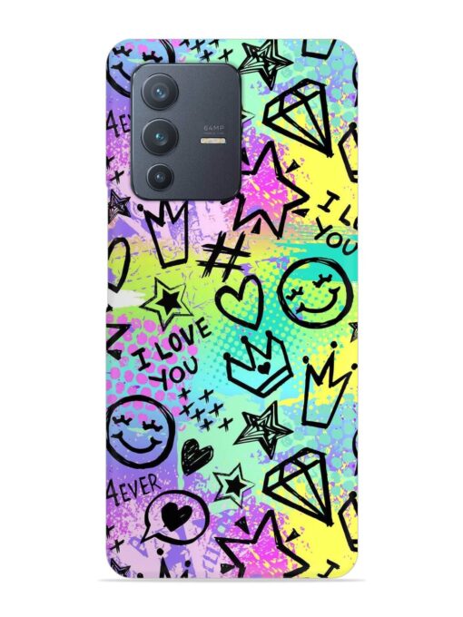 Bright Seamless Pattern Snap Case for Vivo V23 (5G)