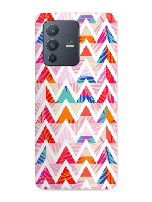 Abstract Triangle Background Snap Case for Vivo V23 (5G) Zapvi