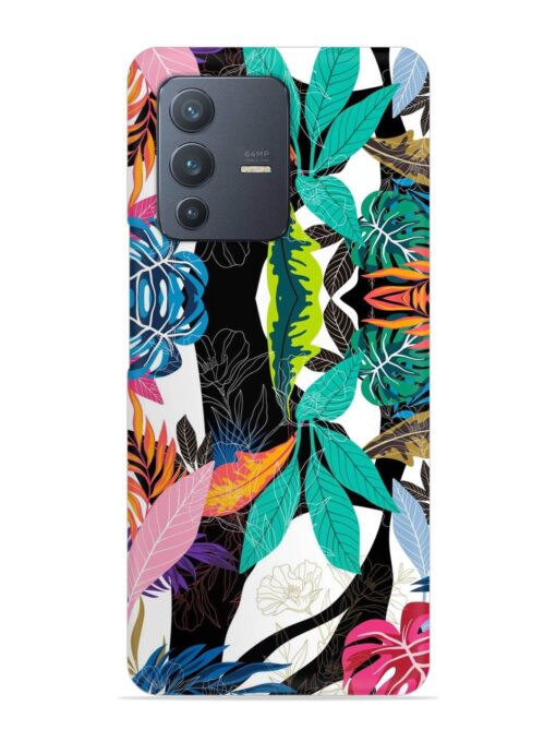 Floral Pattern Bright Snap Case for Vivo V23 (5G) Zapvi