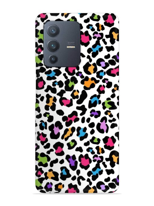 Seamless Leopard Pattern Snap Case for Vivo V23 (5G)