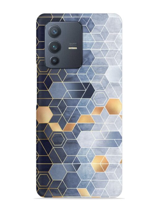 Geometric Abstraction Hexagons Snap Case for Vivo V23 (5G)