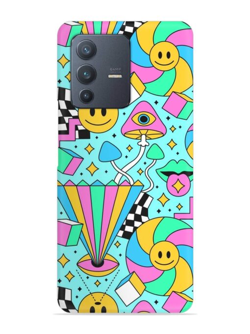 Trippy Rainbow 60S Snap Case for Vivo V23 (5G)