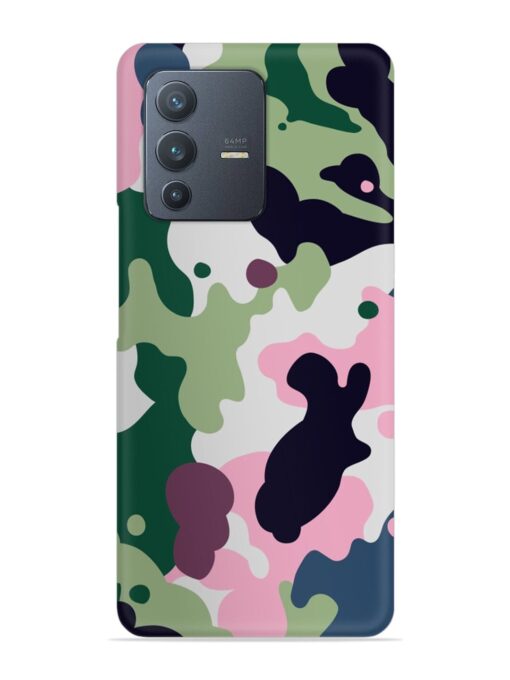 Seamless Funky Camouflage Snap Case for Vivo V23 (5G)