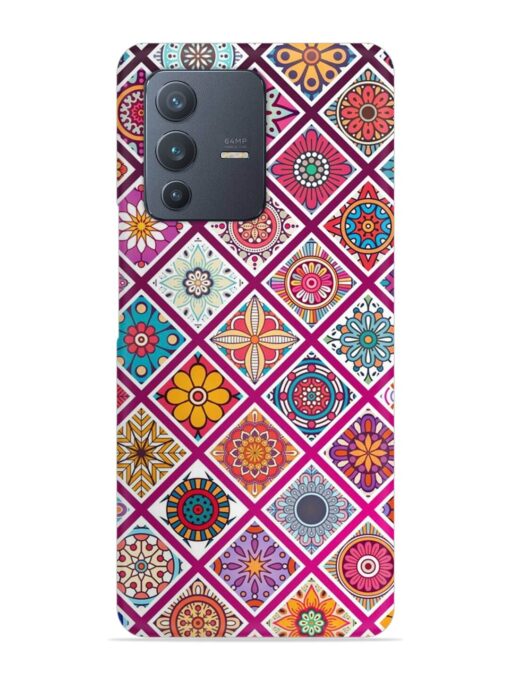 Seamless Tile Pattern Snap Case for Vivo V23 (5G)