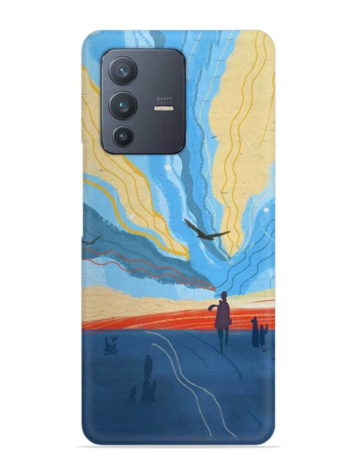 Minimal Abstract Landscape Snap Case for Vivo V23 (5G)