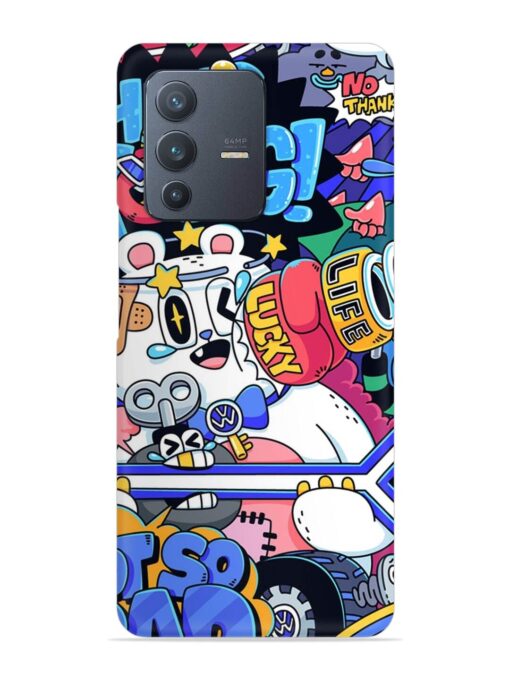 Universal Doodle Snap Case for Vivo V23 (5G) Zapvi