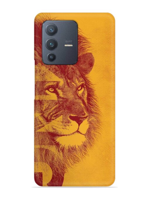 Gold Lion Crown Art Snap Case for Vivo V23 (5G)