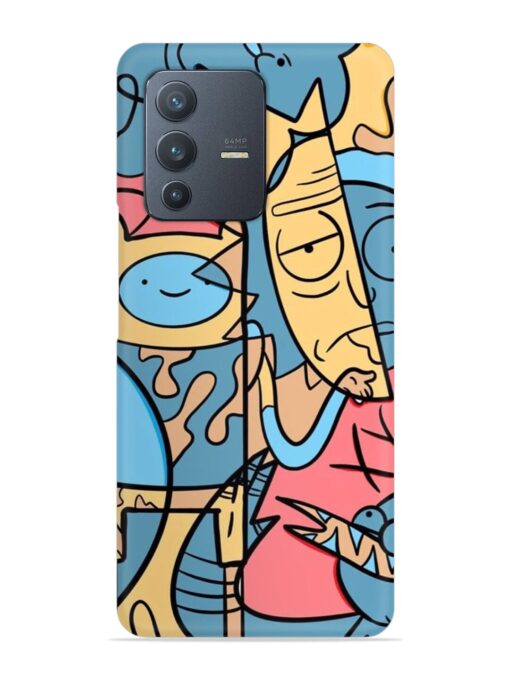 Silly Face Doodle Snap Case for Vivo V23 (5G) Zapvi