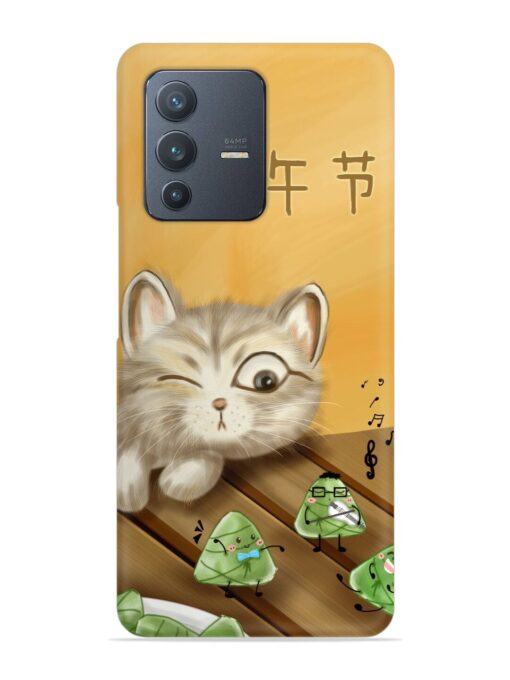 Cat Scorpion Dancing Snap Case for Vivo V23 (5G) Zapvi