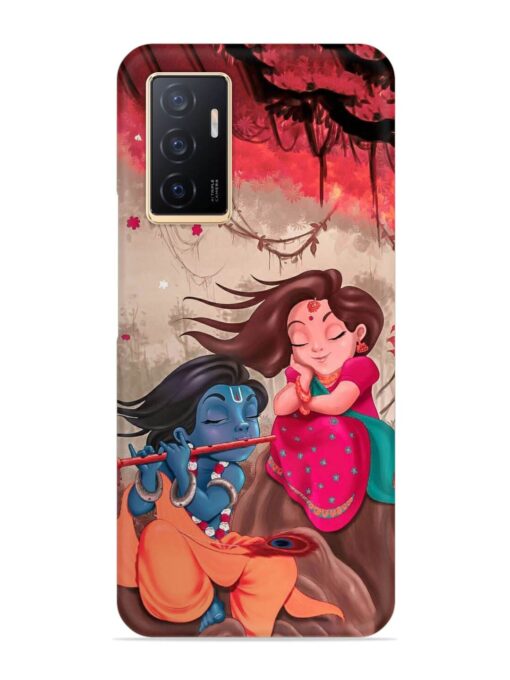 Radhe Krishna Water Art Snap Case for Vivo V23E (5G) Zapvi