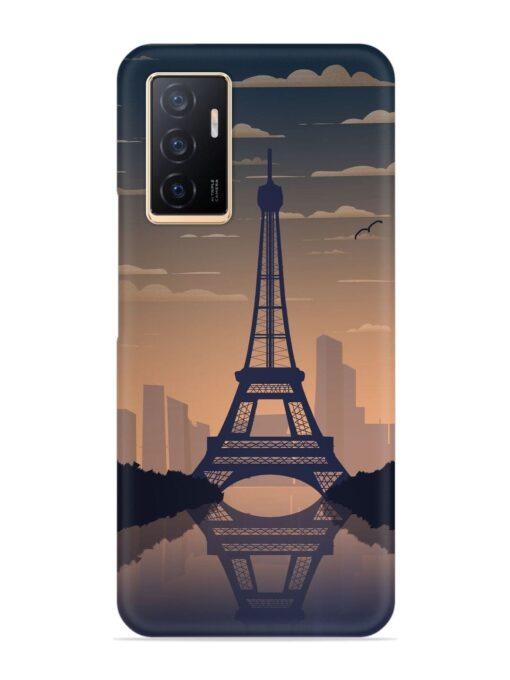 France Paris Eiffel Tower Gradient Snap Case for Vivo V23E (5G) Zapvi