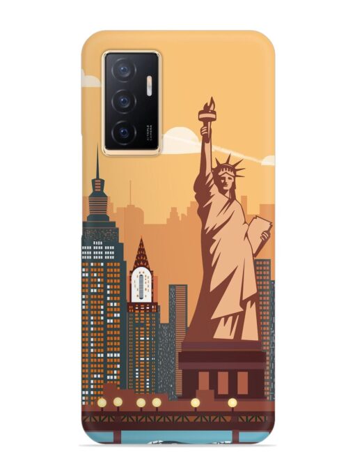 New York Statue Of Liberty Architectural Scenery Snap Case for Vivo V23E (5G)