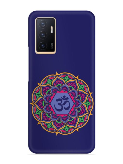 Om Mandala Art Blue Snap Case for Vivo V23E (5G) Zapvi