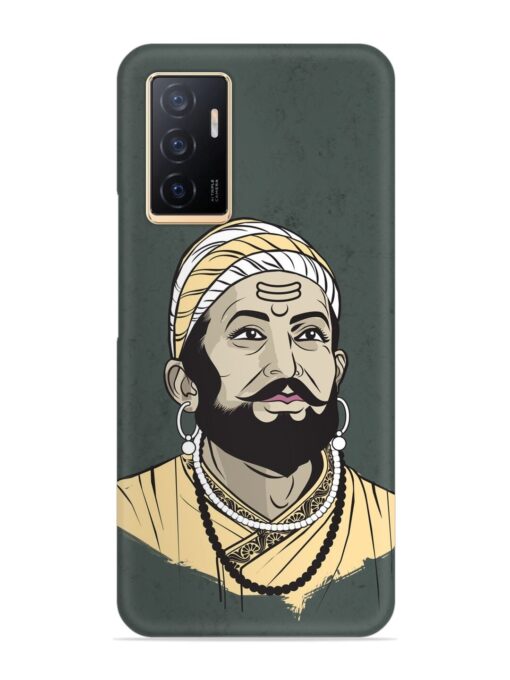 Shivaji Maharaj Vector Art Snap Case for Vivo V23E (5G)