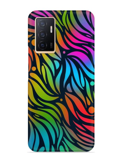 Abstract Leaf Design Snap Case for Vivo V23E (5G) Zapvi