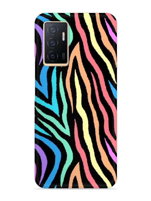 Colorful Abstract Zebra Snap Case for Vivo V23E (5G)