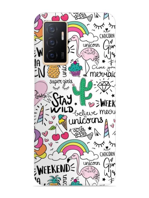 Unicorn Ice Cream Snap Case for Vivo V23E (5G)