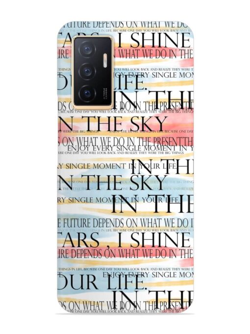 Seamless Slogans Pattern Snap Case for Vivo V23E (5G) Zapvi