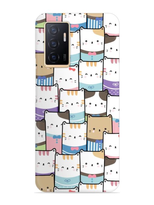 Cute Adorable Cat Snap Case for Vivo V23E (5G)