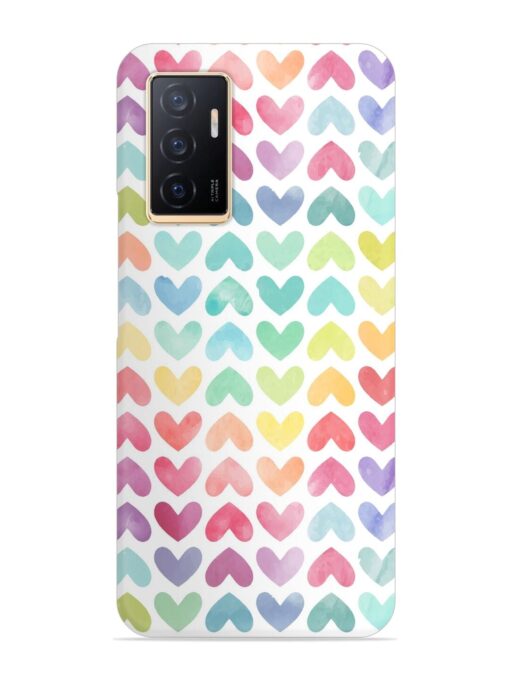 Seamless Colorful Watercolor Snap Case for Vivo V23E (5G)