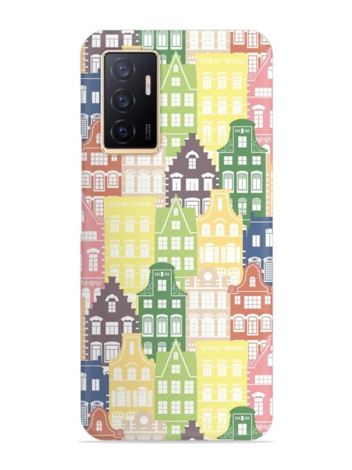 Seamless Shapes Pattern Snap Case for Vivo V23E (5G)