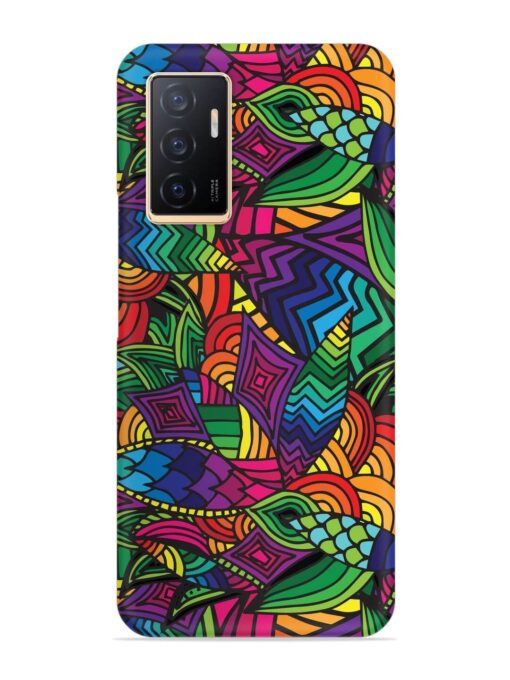 Abstract Multicolor Seamless Snap Case for Vivo V23E (5G)