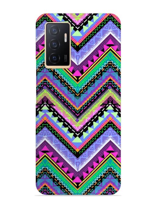 Tribal Aztec Print Snap Case for Vivo V23E (5G)