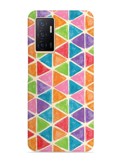 Seamless Colorful Isometric Snap Case for Vivo V23E (5G)