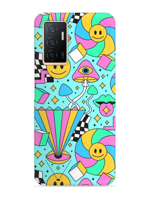 Trippy Rainbow 60S Snap Case for Vivo V23E (5G)