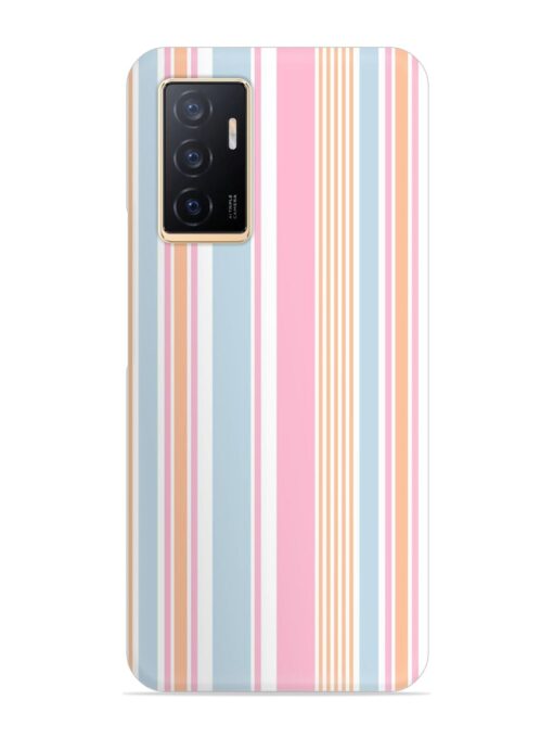 Stripe Seamless Pattern Snap Case for Vivo V23E (5G)