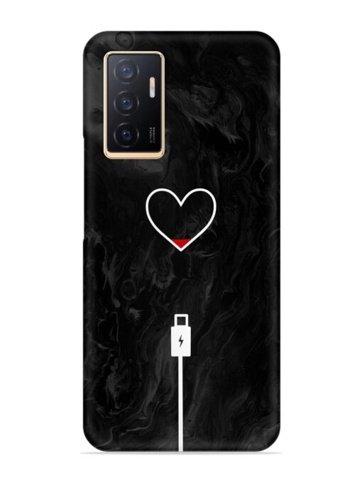 Heart Charging Vector Snap Case for Vivo V23E (5G) Zapvi