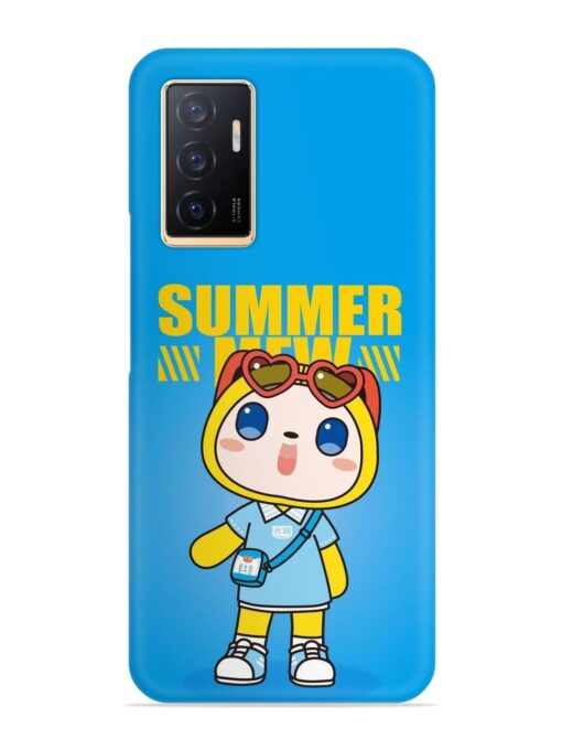 Summer Mew Cartoon Snap Case for Vivo V23E (5G)