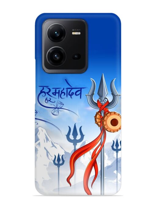 Har Har Mahadev Trishul Snap Case for Vivo V25 (5G) Zapvi