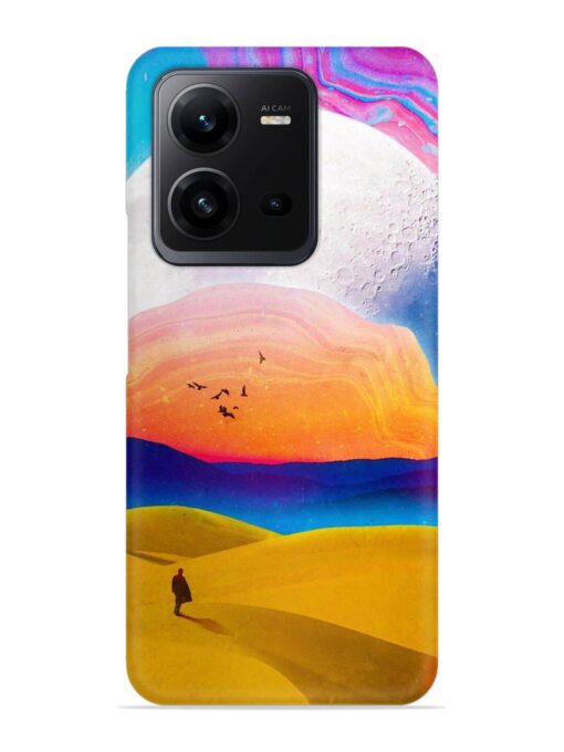 Sandy Desert Snap Case for Vivo V25 (5G) Zapvi